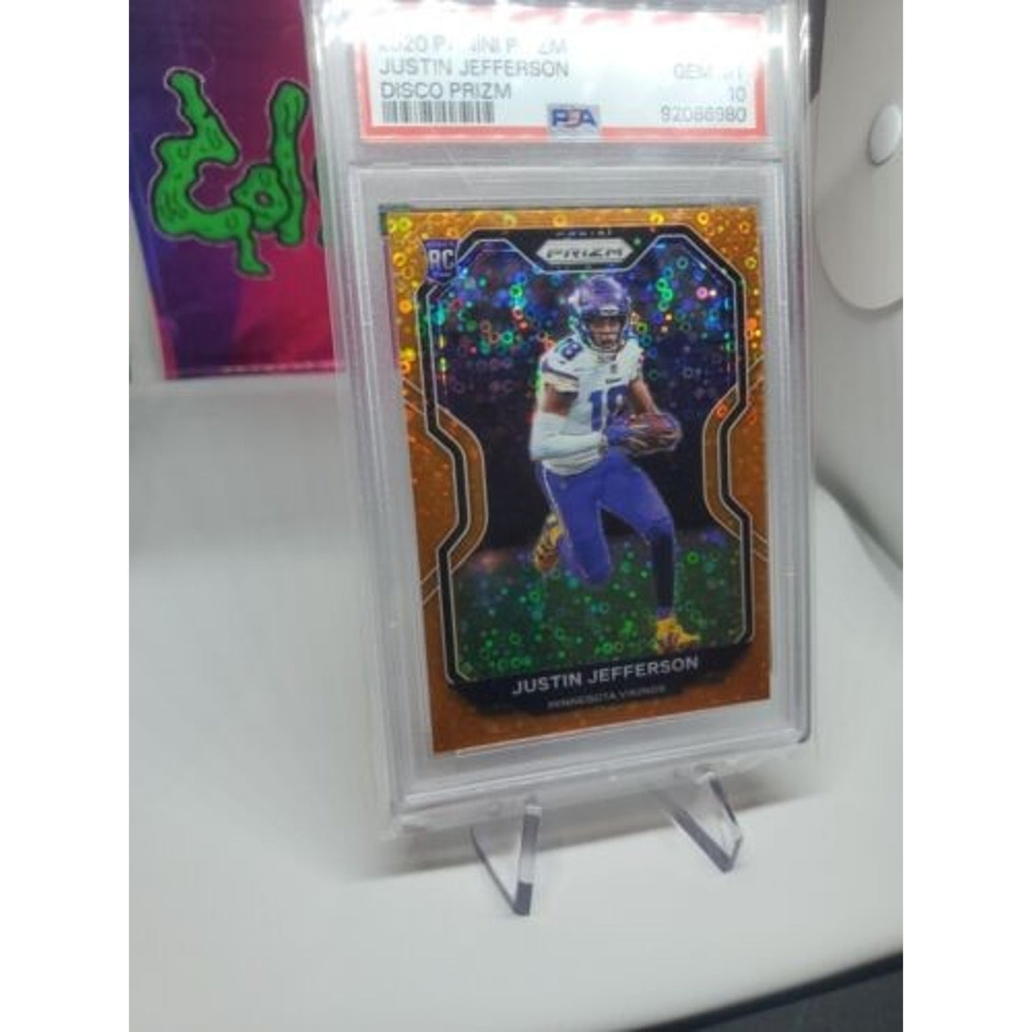 2020 NFL Prizm- Justin Jefferson #398 RC Disco SP - PSA 10 Gem Mint