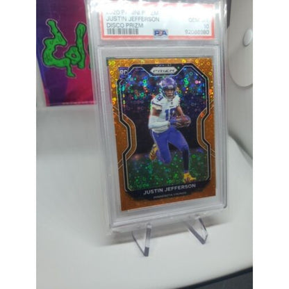 2020 NFL Prizm- Justin Jefferson #398 RC Disco SP - PSA 10 Gem Mint