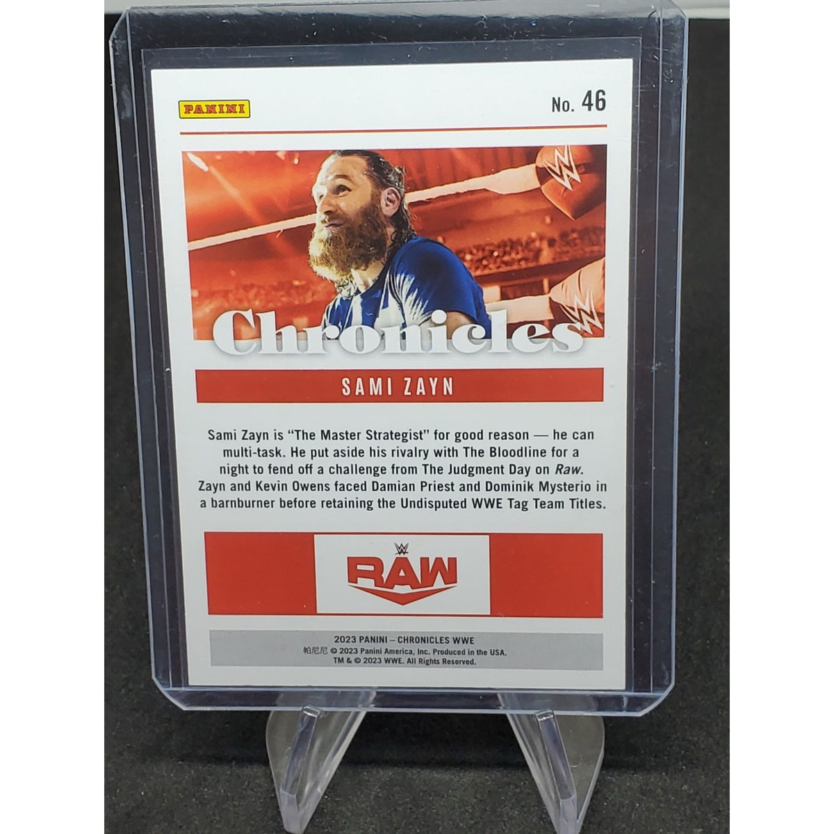 2023 Panini Chronicles WWE - Pink #46 Sami Zayn /349