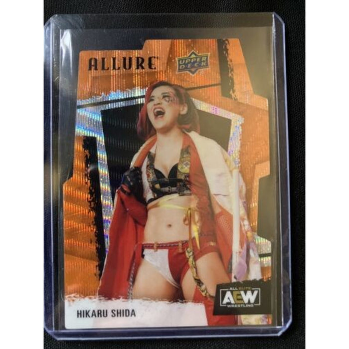 2022 Upper Deck Allure AEW Hikaru Shida Orange Slice Diecut #33 / Pack Fresh New