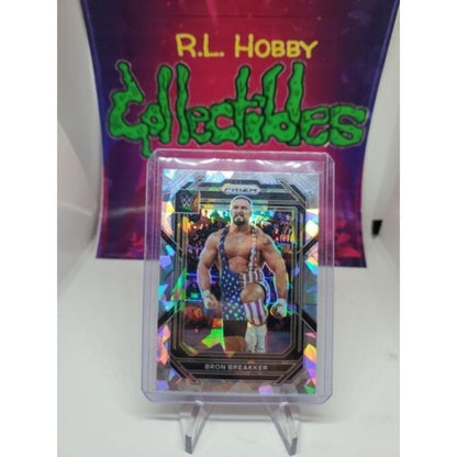 Bron Breakker 2023 Panini Prizm Cracked Ice WWE #161 NXT Holo Card Insert