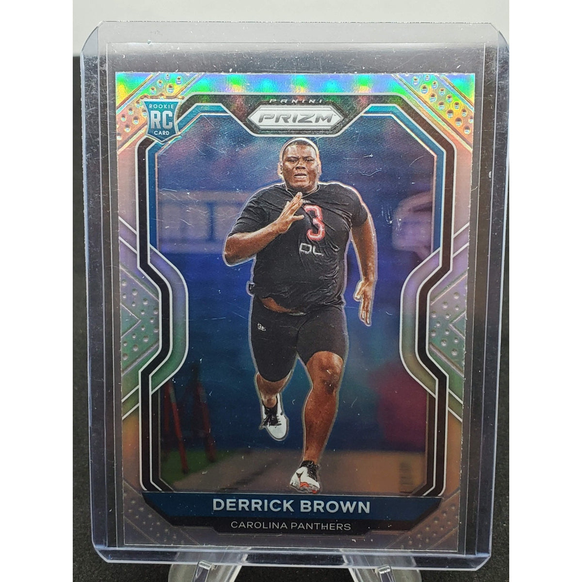 2020 Panini Prizm - Rookie Derrick Brown #365 Silver Prizm (RC)