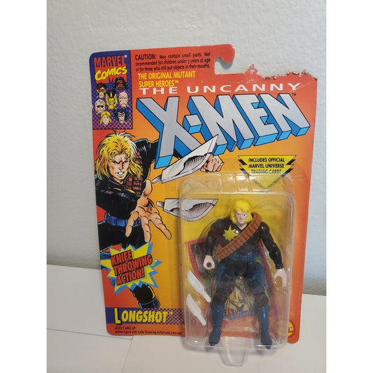 Toybiz Marvel's Uncanny X-Men Vintage Longshot 1993 5" Action Figure Knife Throw