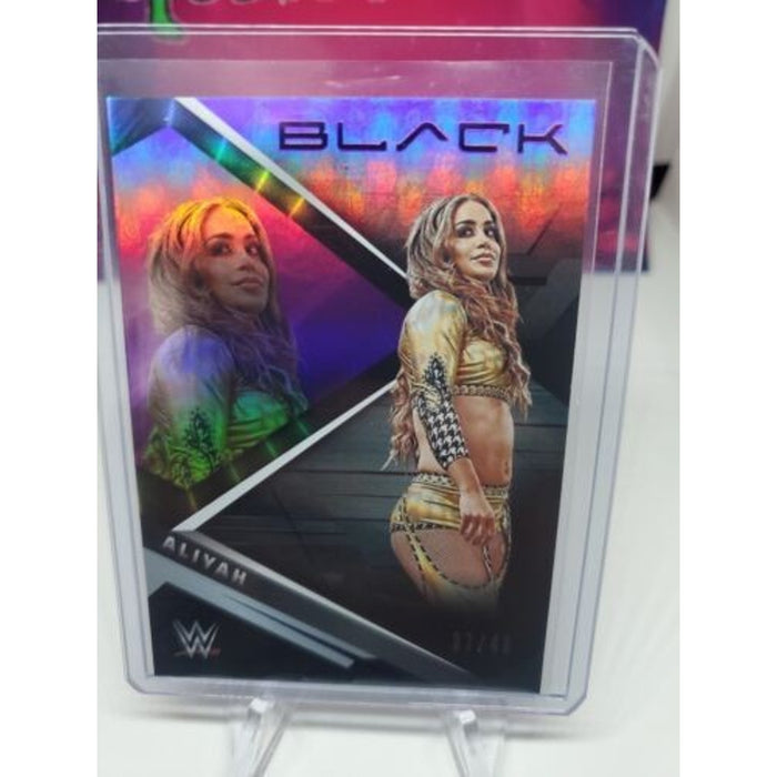 2022 Panini Chronicles Phoenix WWE ALIYAH Purple Parallel /49