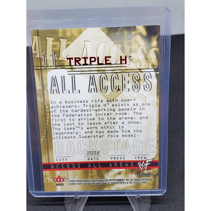 2002 Fleer WWF All Access - #11 Triple H