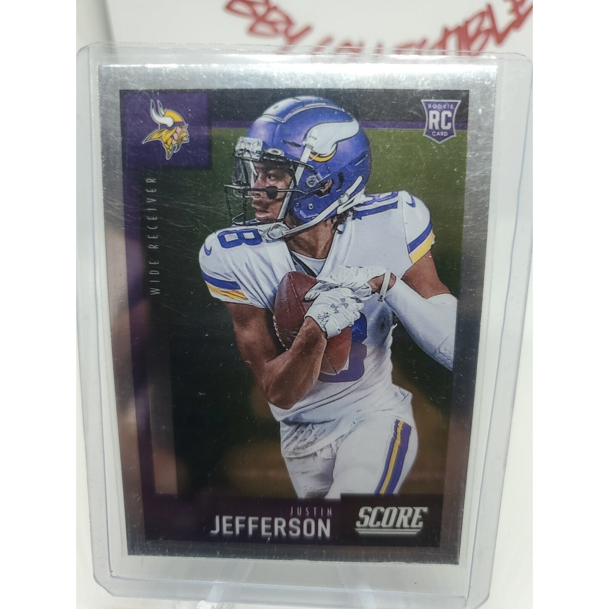 2020 NFL Chronicles Score Justin Jefferson Rookie Card #449 RC Vikings
