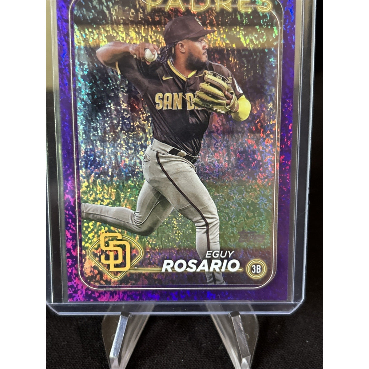 2024 Topps Series 2 Eguy Rosario /799 Purple Foil #414 - Pack Fresh New