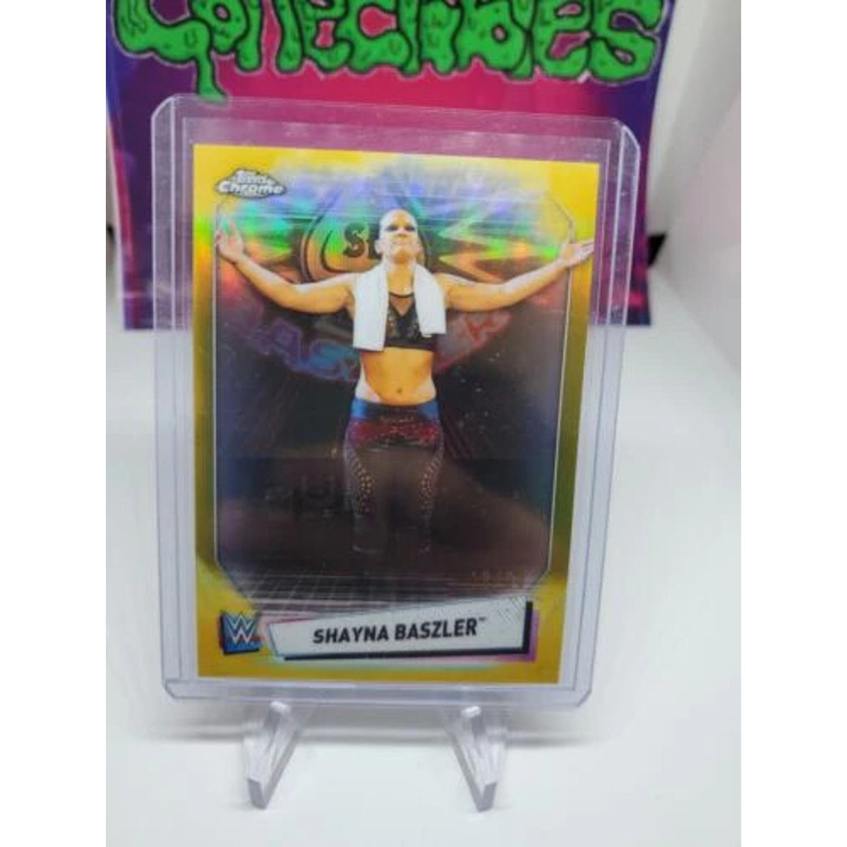 2021 Topps Chrome WWE Shayna Baszler Gold Refractor /50