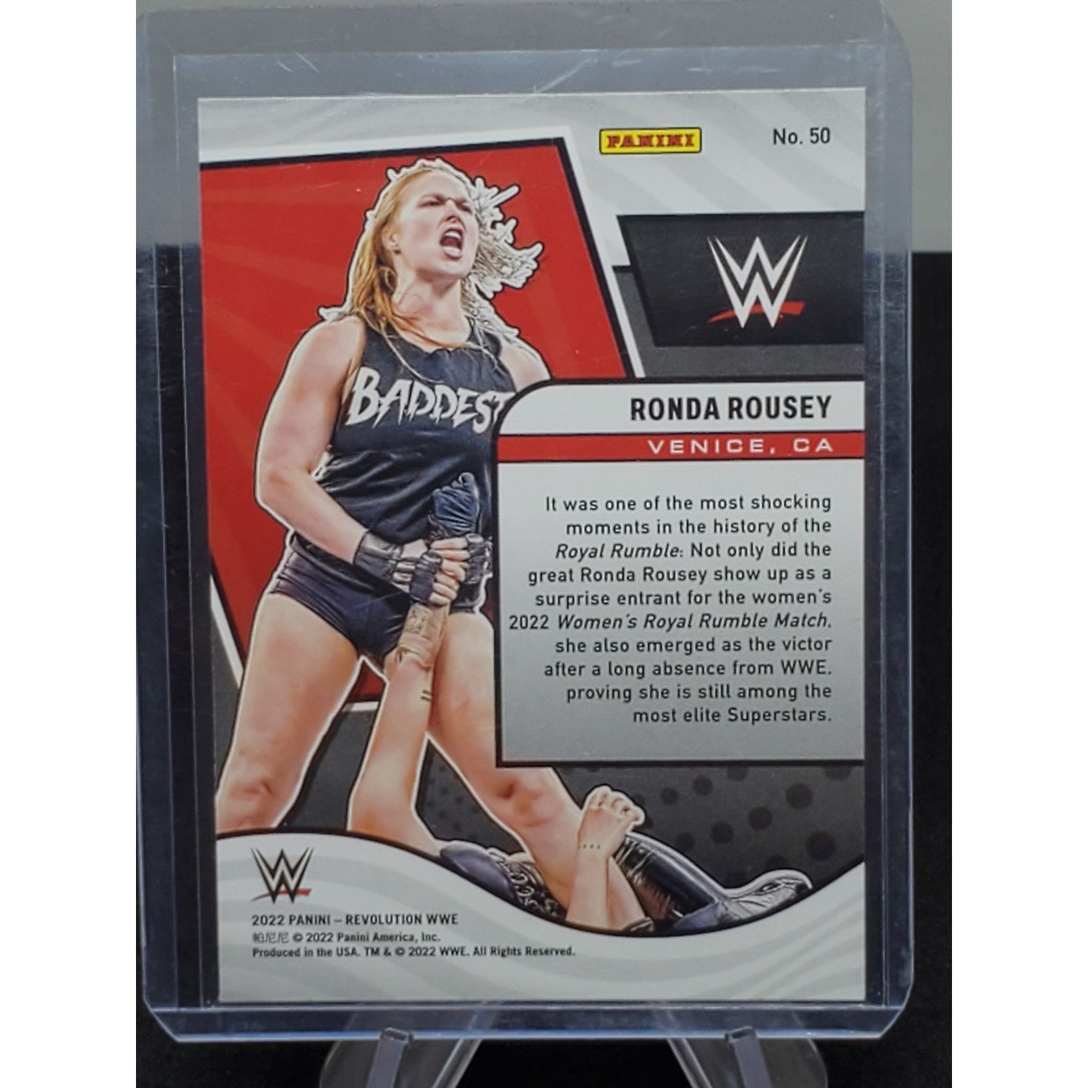 Ronda Rousey 2022 Panini Revolution Debut Edition WWE #50