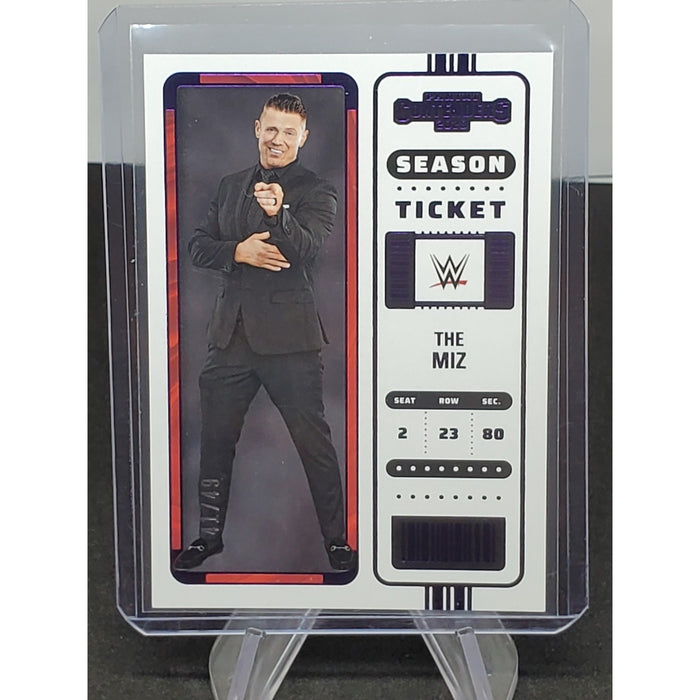 2023 Panini Chronicles WWE - Contenders Season Ticket Red #103 The Miz /49
