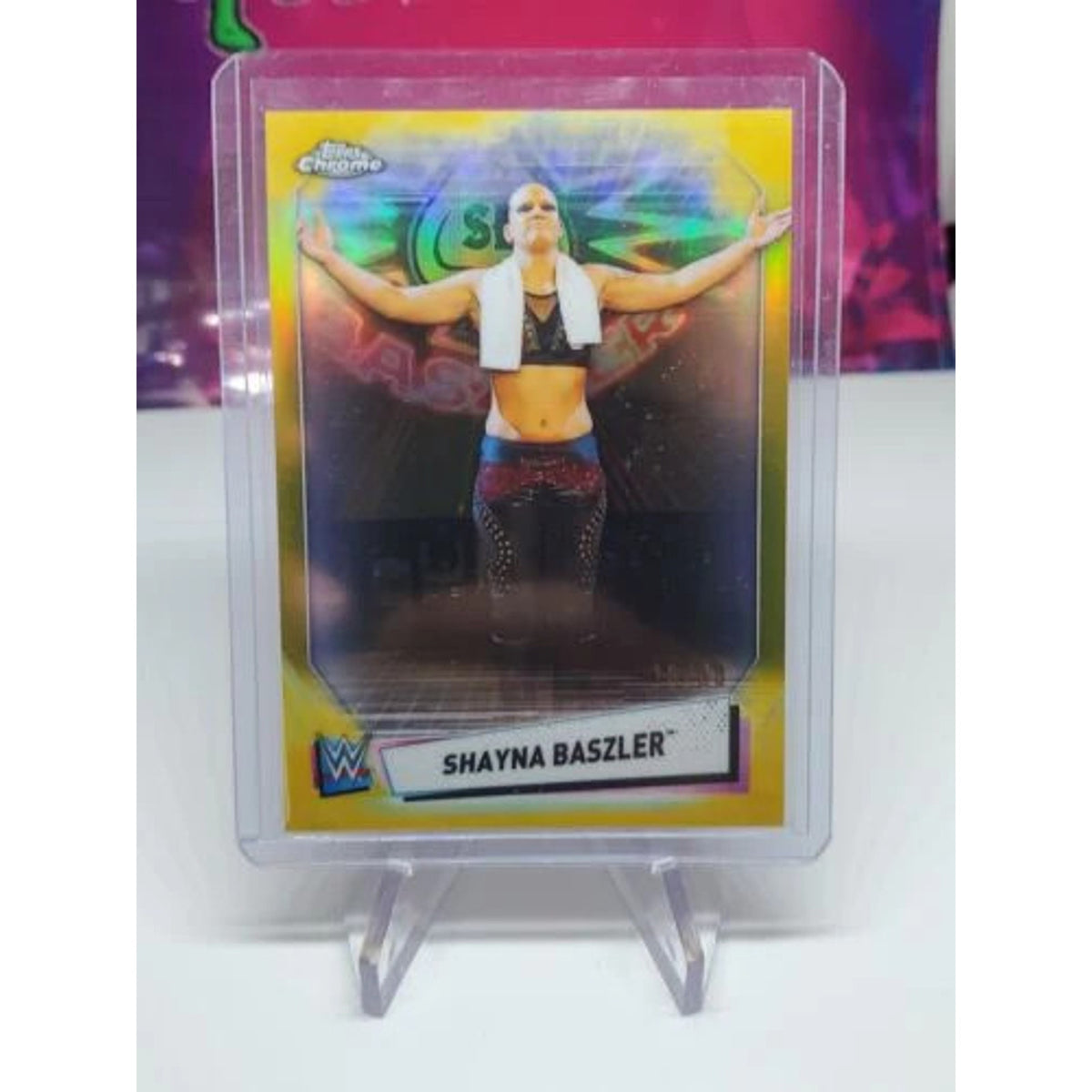 2021 Topps Chrome WWE Shayna Baszler Gold Refractor /50