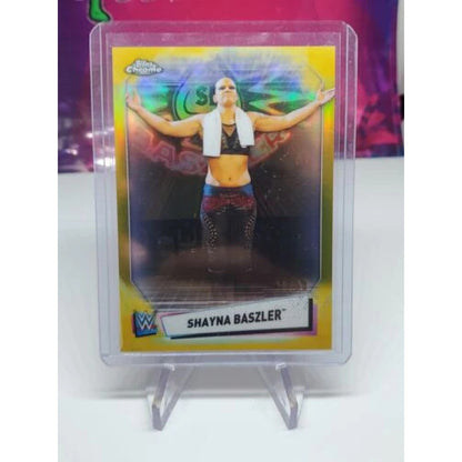 2021 Topps Chrome WWE Shayna Baszler Gold Refractor /50
