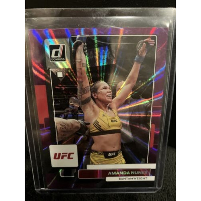 2023 Donruss UFC Amanda Nunes Purple Laser #02/99 Parallel SP Pack Fresh New
