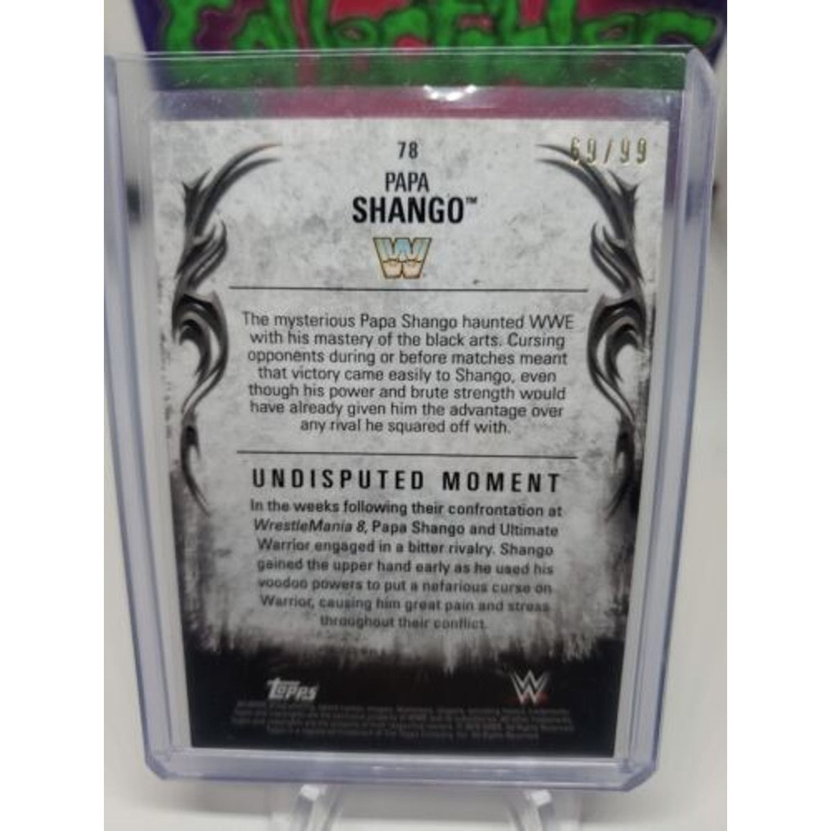 2016 Topps WWE Undisputed Divas Championship Bronze /99 Papa Shango #78