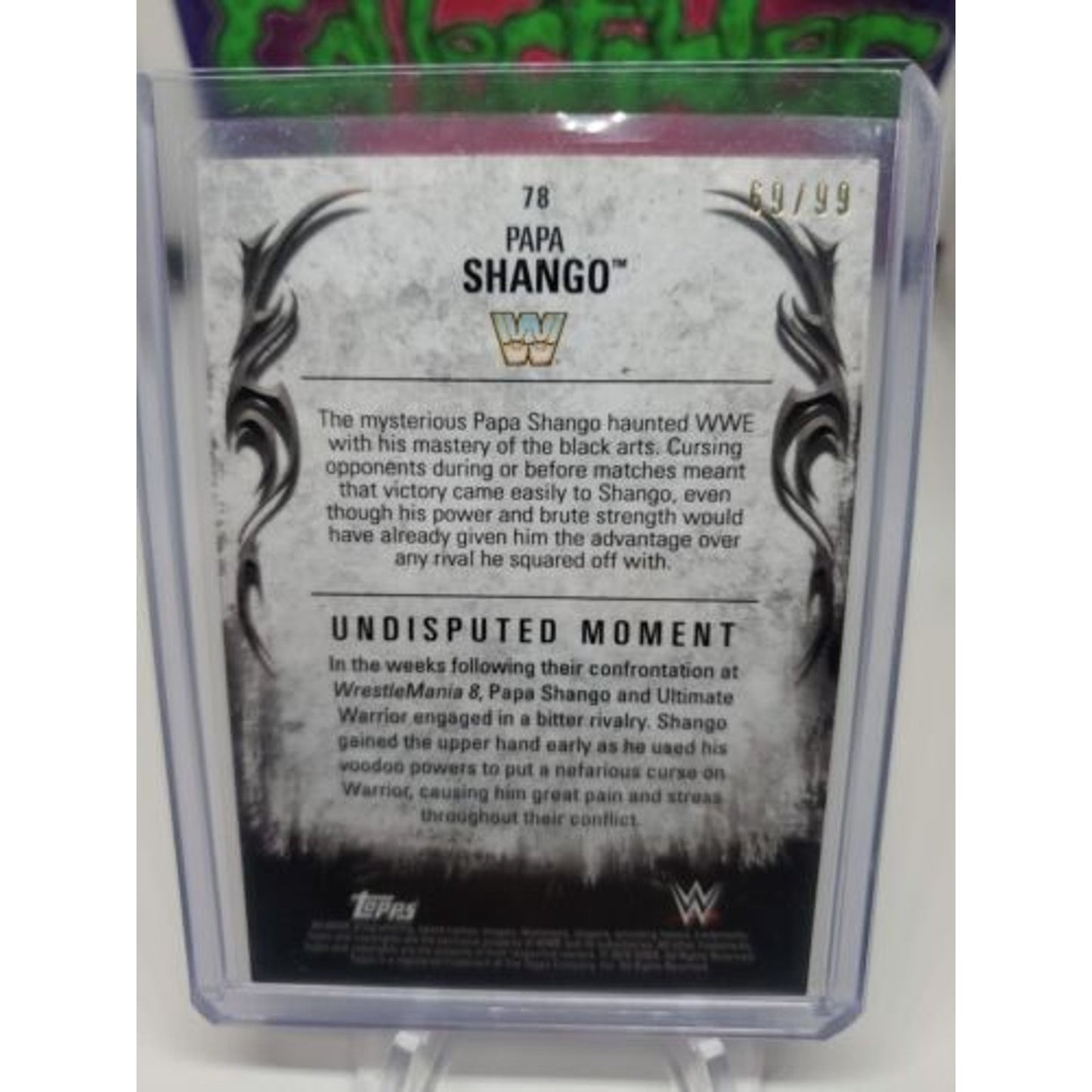 2016 Topps WWE Undisputed Divas Championship Bronze /99 Papa Shango #78