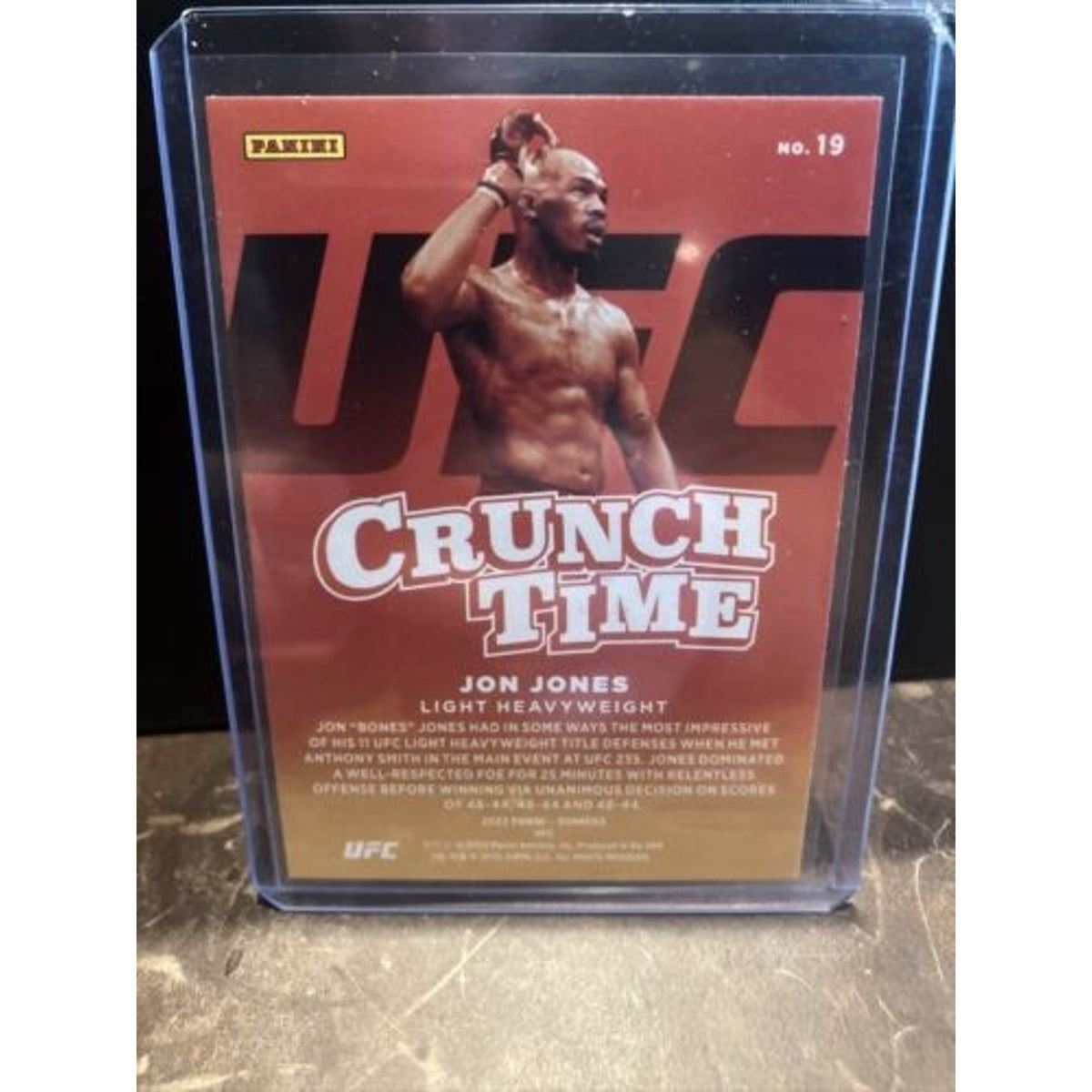 2022 Jon Jones Donruss UFC Crunch Time Green Flood Silver Holo SP #19 - Pack New