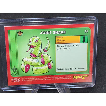 Joint Snake Silver Refractor 31/150 Topps Chrome Metazoo 2022