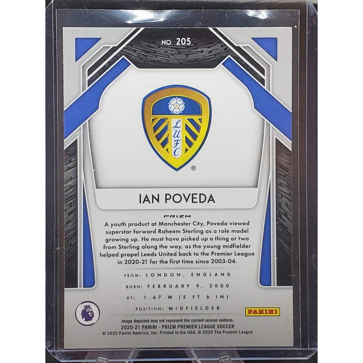 2020-21 Panini Prizm Premier League - Ian Poveda #205 Red Ice Prizm (RC)