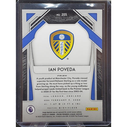 2020-21 Panini Prizm Premier League - Ian Poveda #205 Red Ice Prizm (RC)