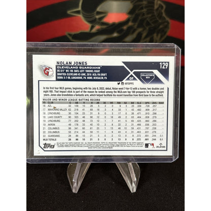 2023 Topps Series 1 NOLAN JONES Collectors Super Box Silver Foil Board RC #129