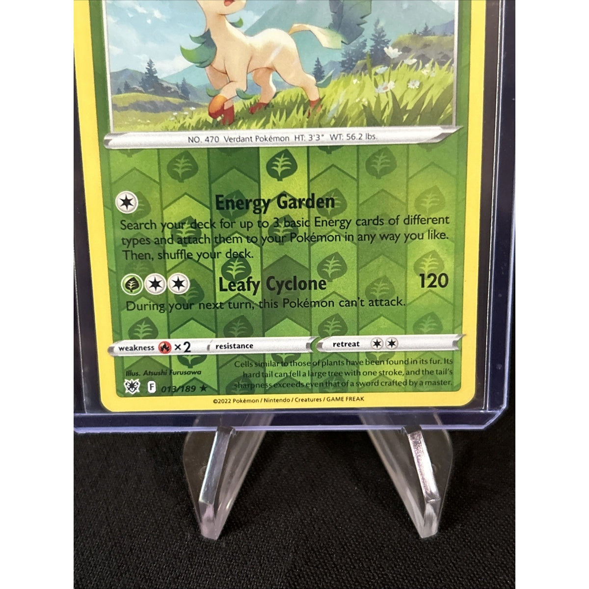 Leafeon 013/189 Astral Radiance Reverse Holo Pokémon - Pack Fresh New - Sleeved