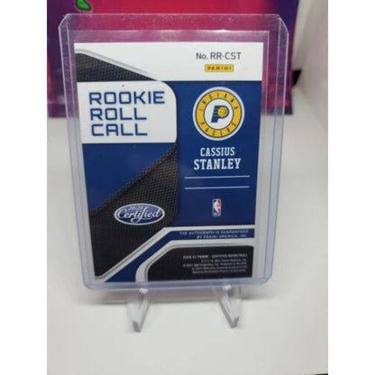 2020-21 Certified CASSIUS STANLEY Rookie Roll Call Auto - PACERS #RR-CST
