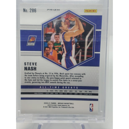 2020-21 Panini Mosaic - All-Time Greats Steve Nash #286 Genesis Mosaic Prizm