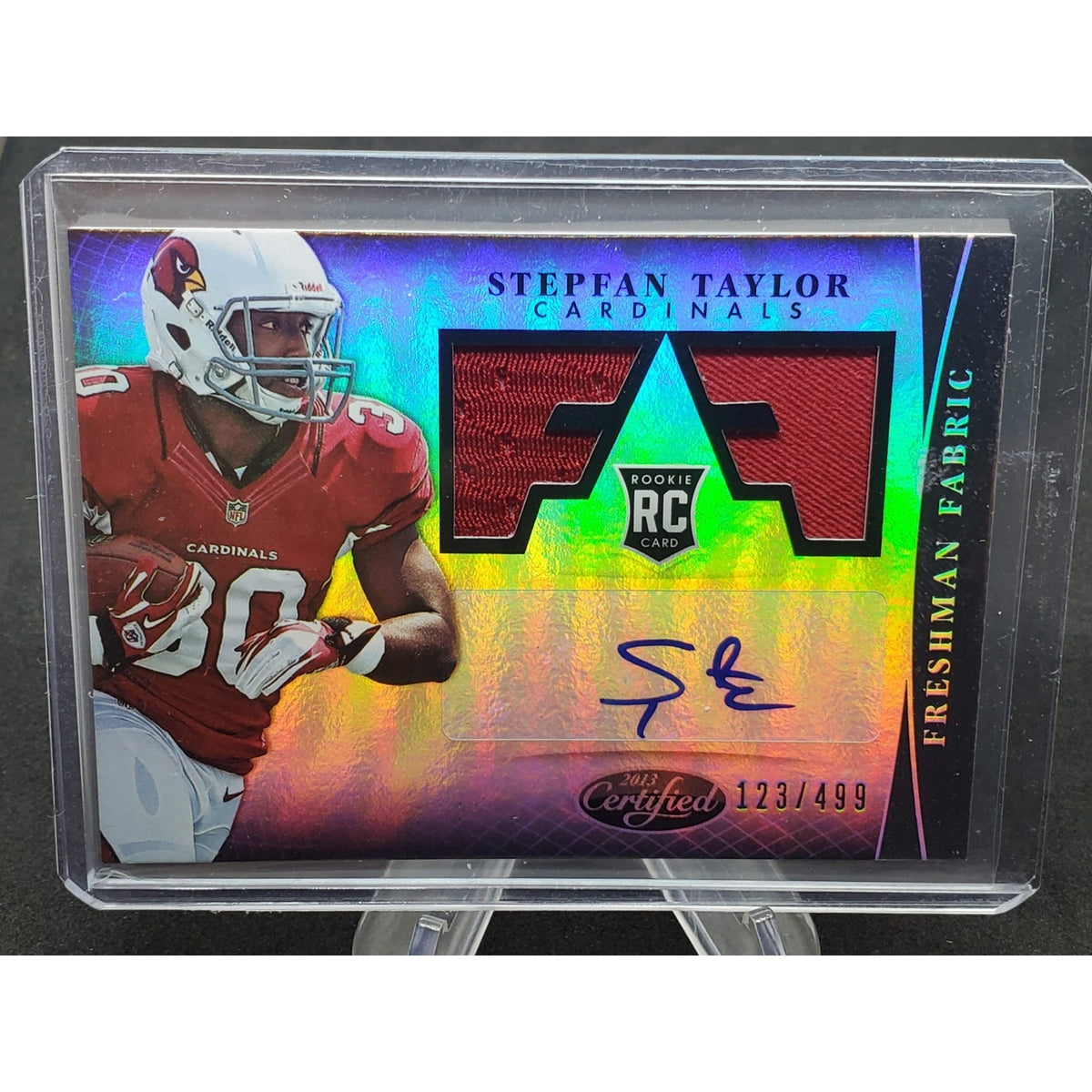 2013 Panini Certified - Freshman Fabric Stepfan Taylor #334 /499 (AU, MEM, RC)