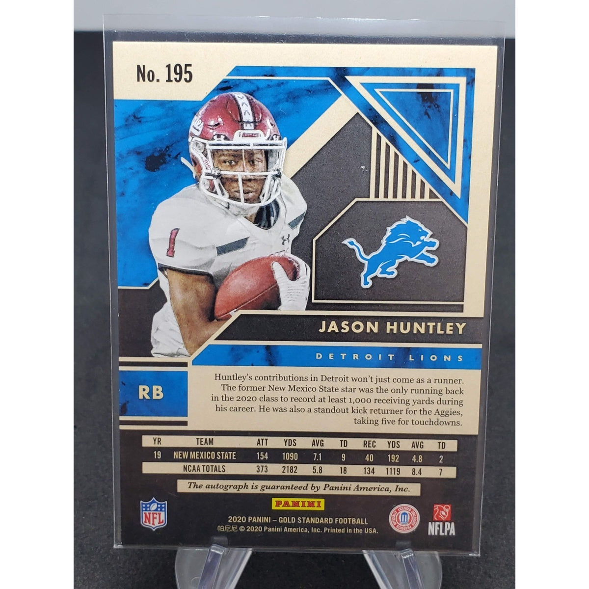 2020 Panini Gold Standard - Rookies Jason Huntley #195 Autographs /199 (AU, RC)
