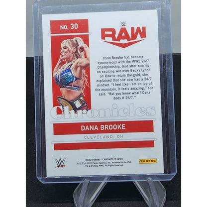 2022 Panini Chronicles WWE DANA BROOKE #30 Red Parallel S# /199