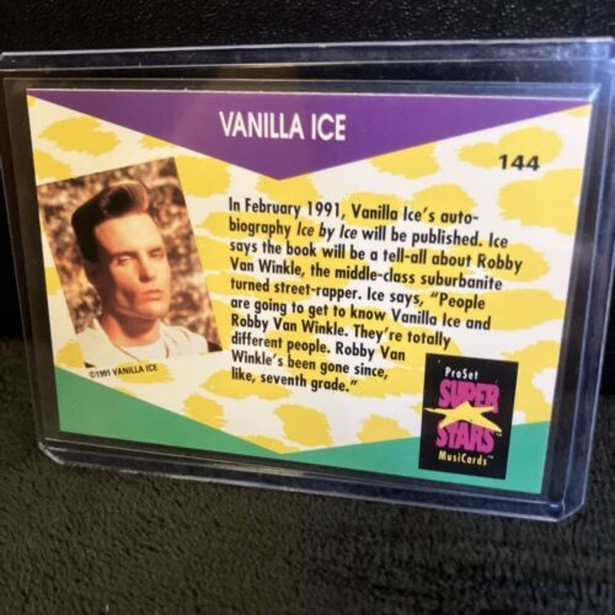 MusiCards 1991 Pro Set Superstars Vanilla Ice