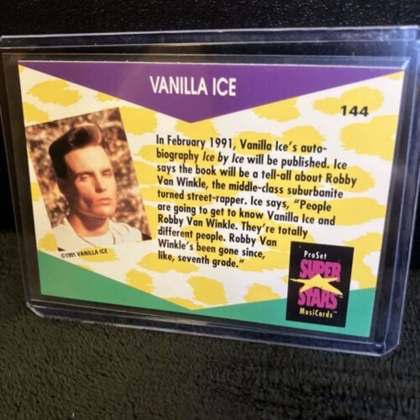 MusiCards 1991 Pro Set Superstars Vanilla Ice