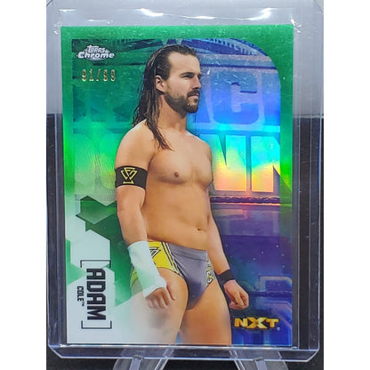 2020 Topps Chrome WWE -GREEN- Adam Cole /99 (NXT) #69