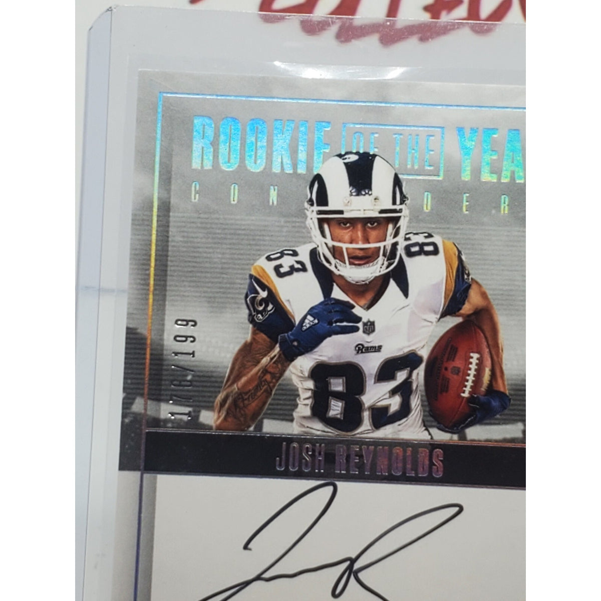 Josh Reynolds Rookie Auto 2017 Panini Contenders #199 Texas A&M Rams Lions