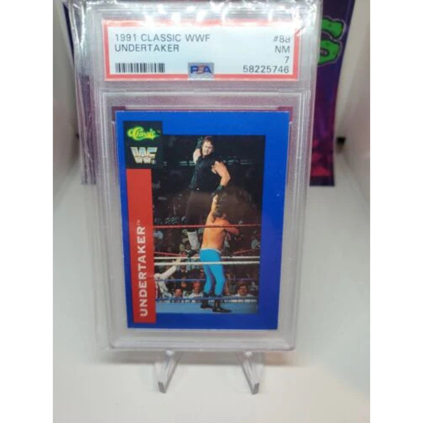 1991 Classic WWF Undertaker #88 PSA 7 NM NEAR MINT Rookie RC HOF WWE Legend!