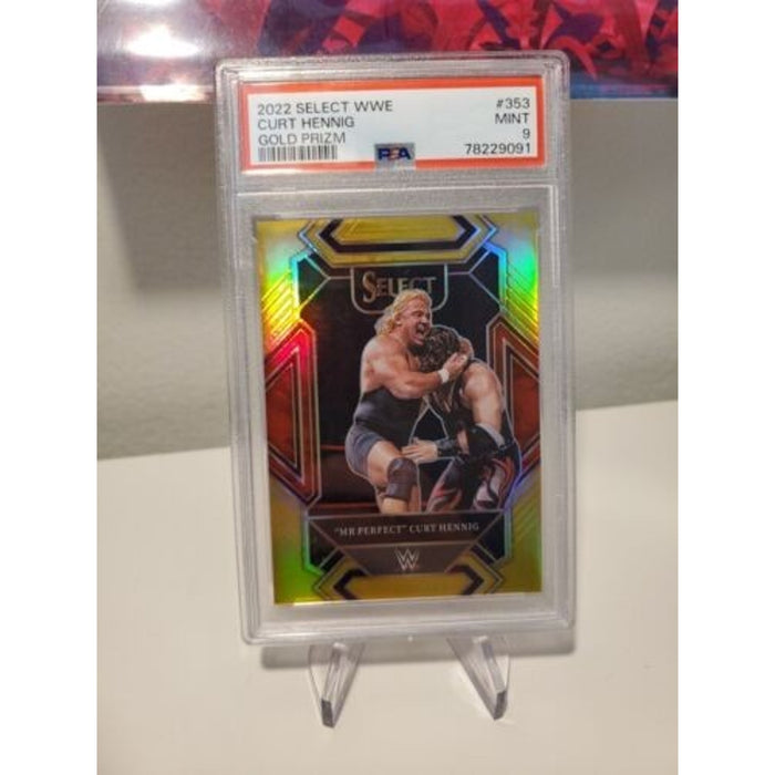 2022 Panini Select WWE "Mr Perfect" Curt Hennig 353 Mezzanine Gold /10