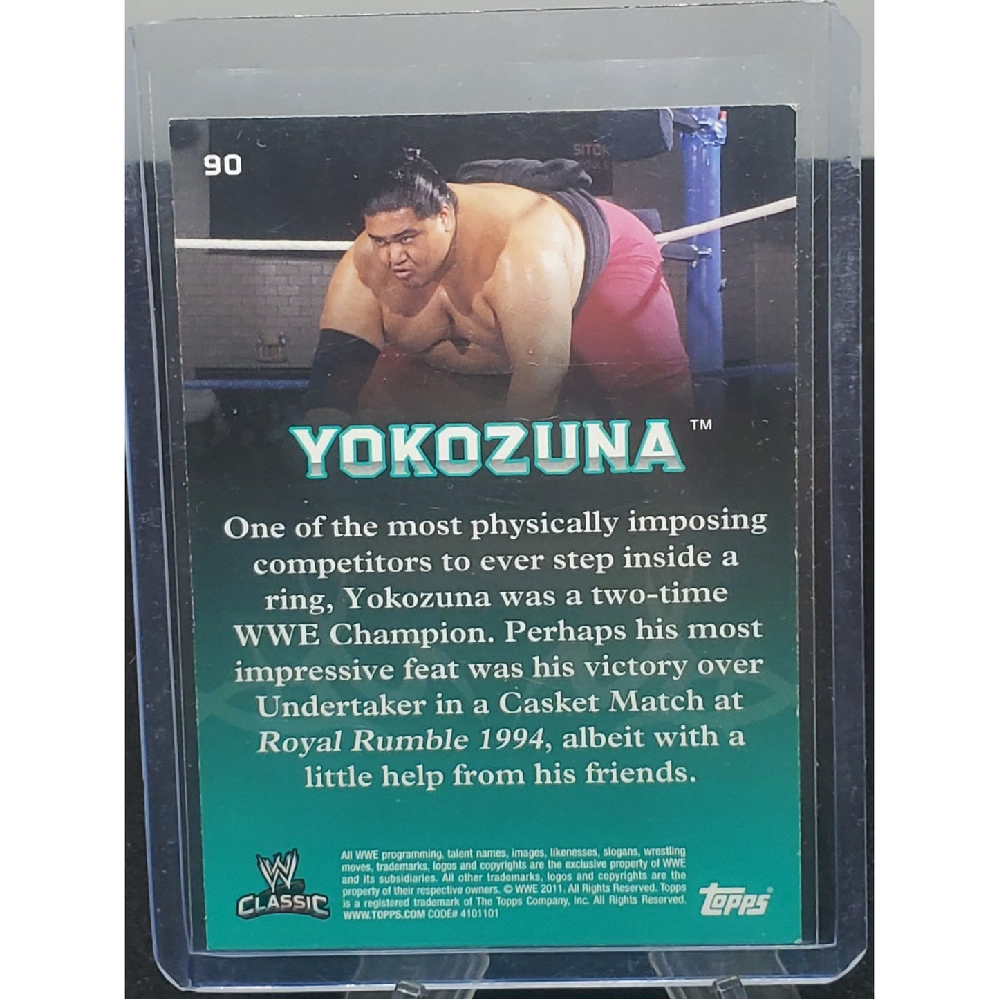 Yokozuna 2011 Topps WWE Classic Card #90