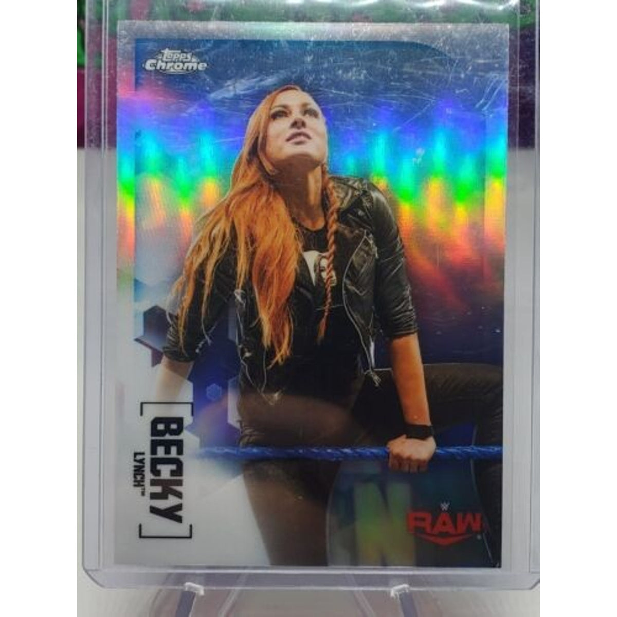 BECKY LYNCH 2020 TOPPS WWE CHROME VARIATION REFRACTOR CARD #IV-6