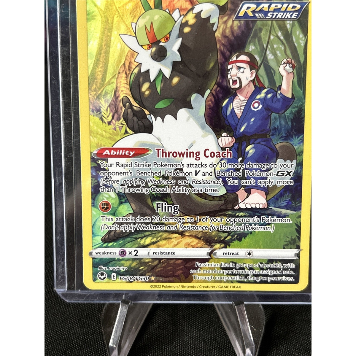 Pokémon TCG Passimian SWSH12: Silver Tempest Trainer Gallery TG08/TG30 Holo