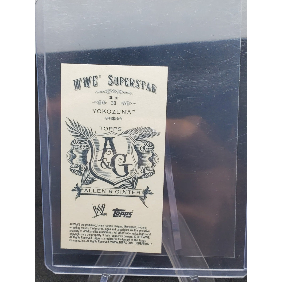 2012 Topps Heritage WWE Allen & Ginter Mini Card #30 Yokozuna