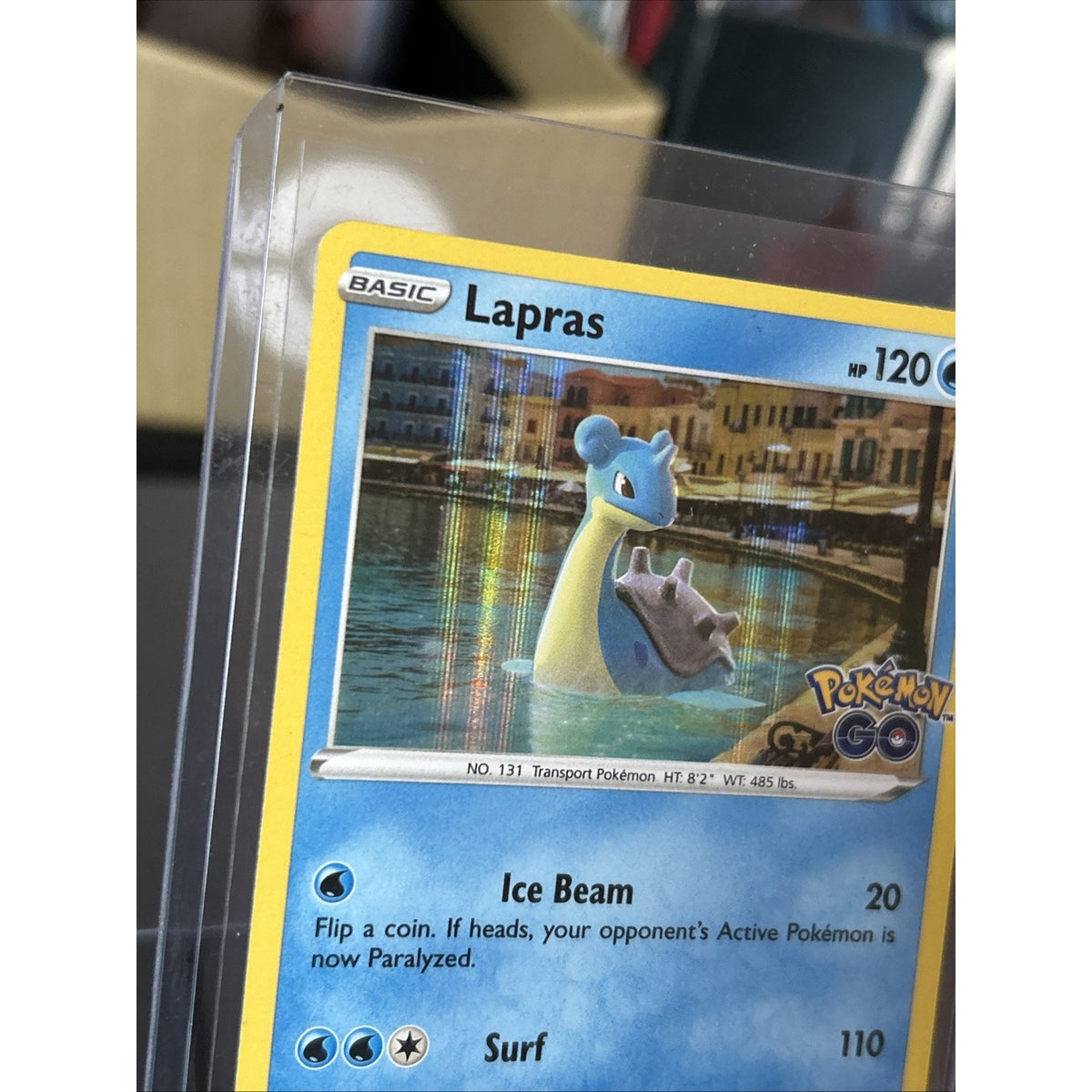 Lapras Pokemon Go 023/078 Holo Rare Pokemon TCG / Pack Fresh New / 2022