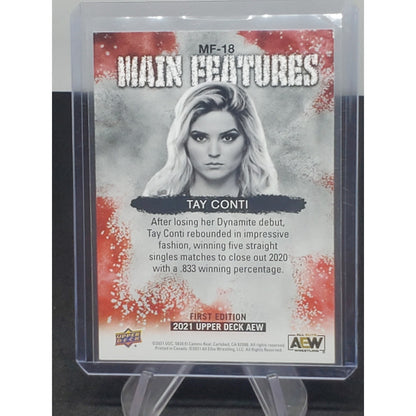 2021 Upper Deck AEW All Elite Wrestling Main Features Tay Conti
