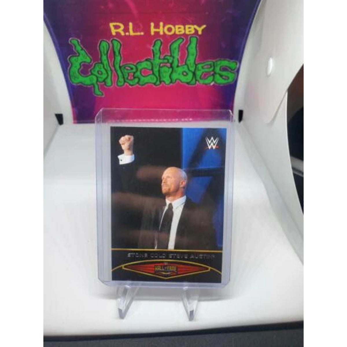 2015 TOPPS WWE ROAD TO WRESTLEMANIA HALL OF FAME #23 STONE COLD STEVE AUSTIN
