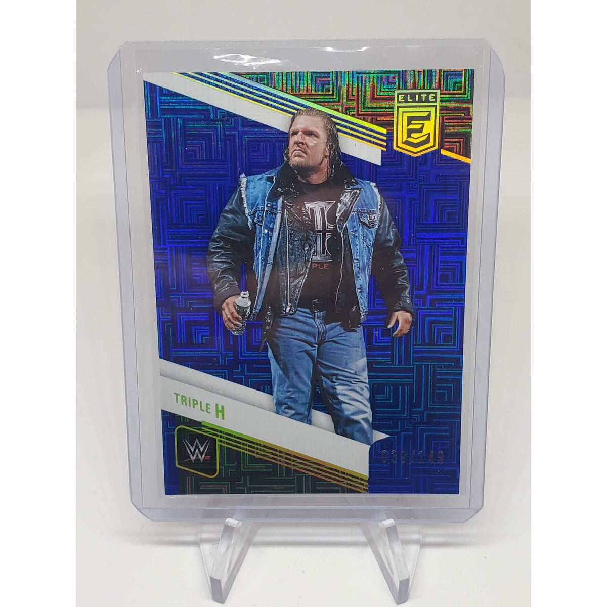 2023 Donruss Elite WWE Wrestling Triple H HHH Blue Status Parallel /149 # 107