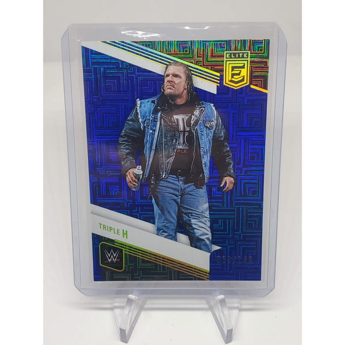 2023 Donruss Elite WWE Wrestling Triple H HHH Blue Status Parallel /149 # 107