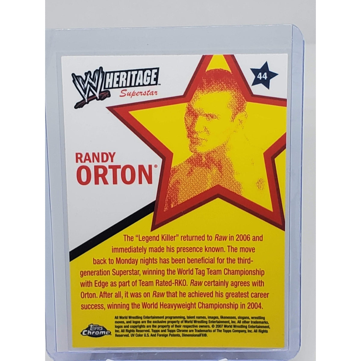 2007 Topps Heritage WWE Chrome Heritage II - Randy Orton #44