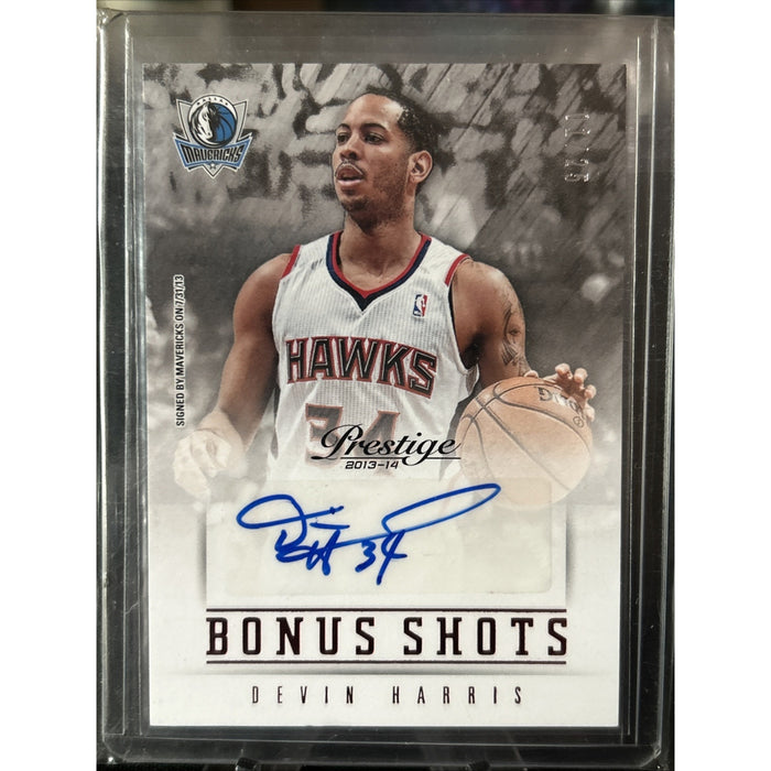 2013-14 Panini Prestige Bonus Shots Auto Red 01/25 Devin Harris #75 Auto