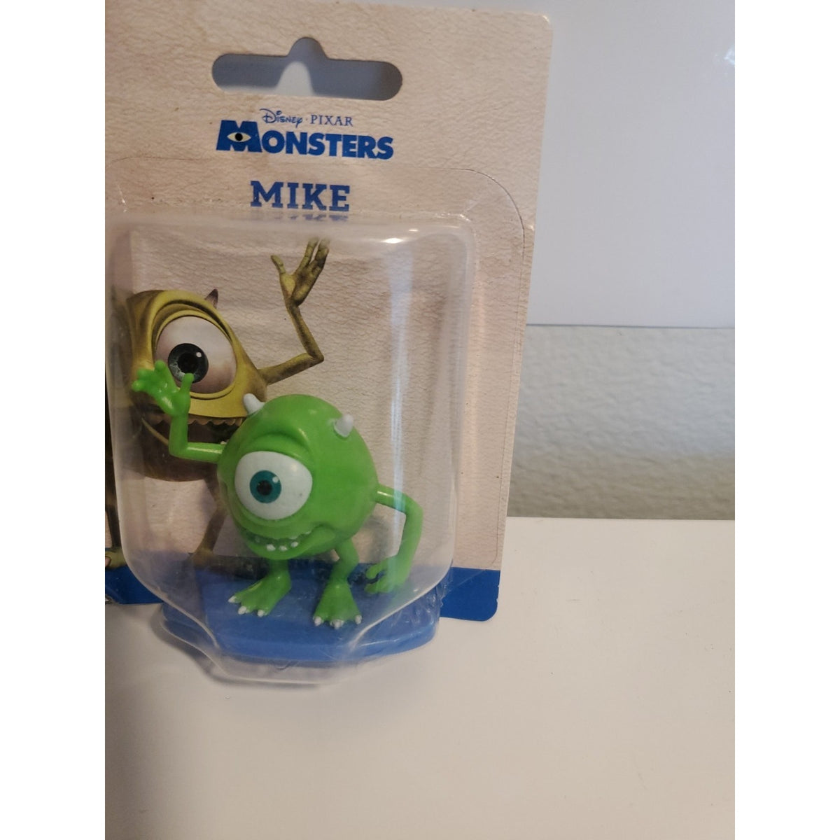 Disney Pixar Monsters Inc. Mike Wazowski on Stand Mini Figure Toy 2.5” Unopened