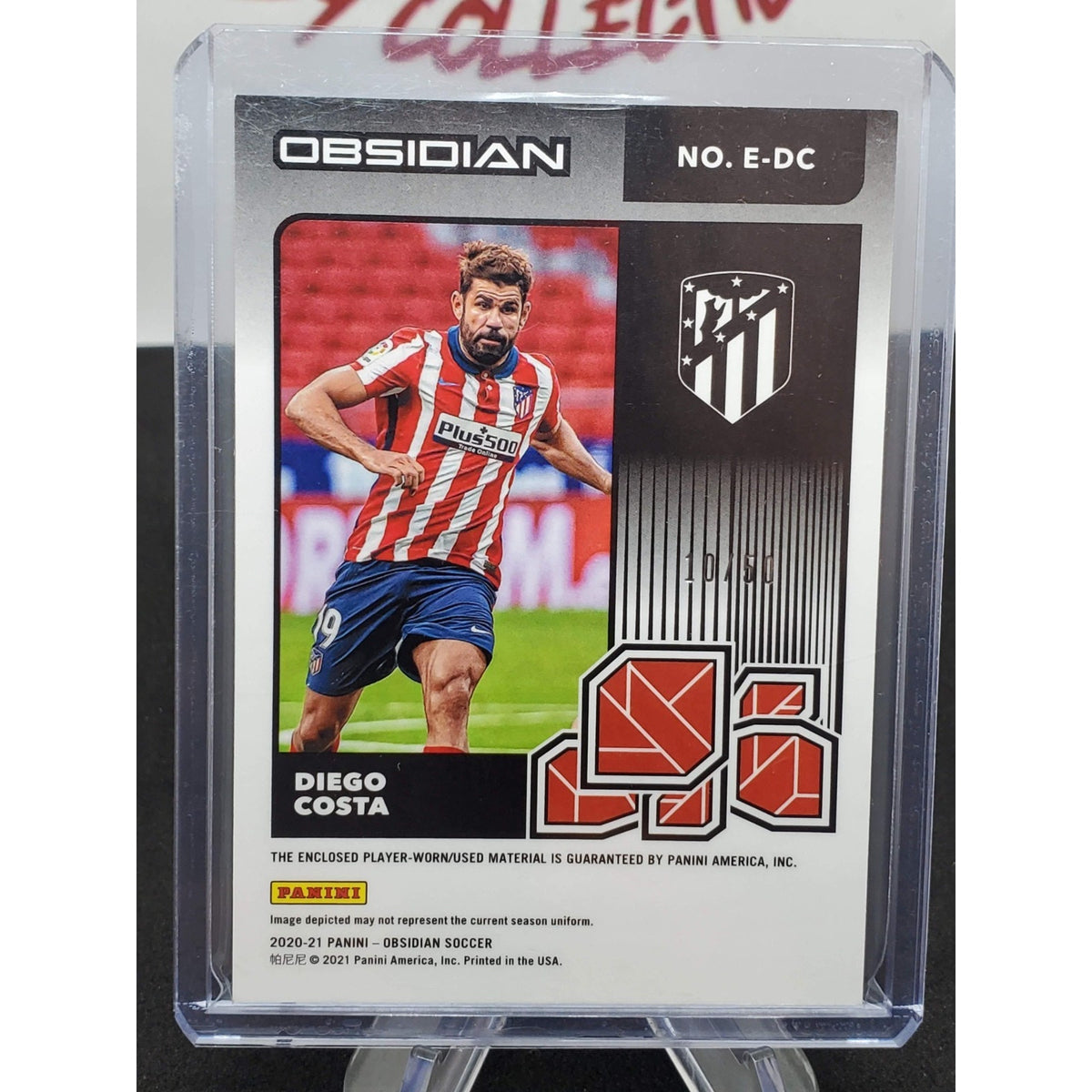 K202,552- 2020-21 Panini Obsidian Eruption Jersey Etch Orange #22 Diego Costa/50
