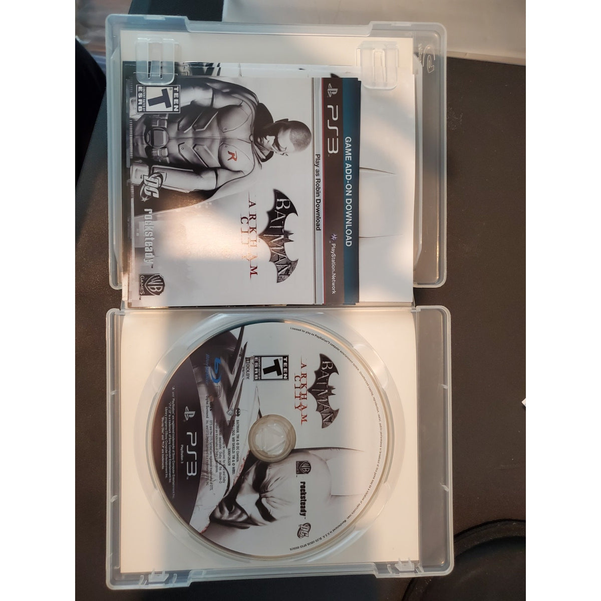 2011 Batman Arkham City PS3 Video Game Sony PlayStation 3 Complete CIB DC Comics